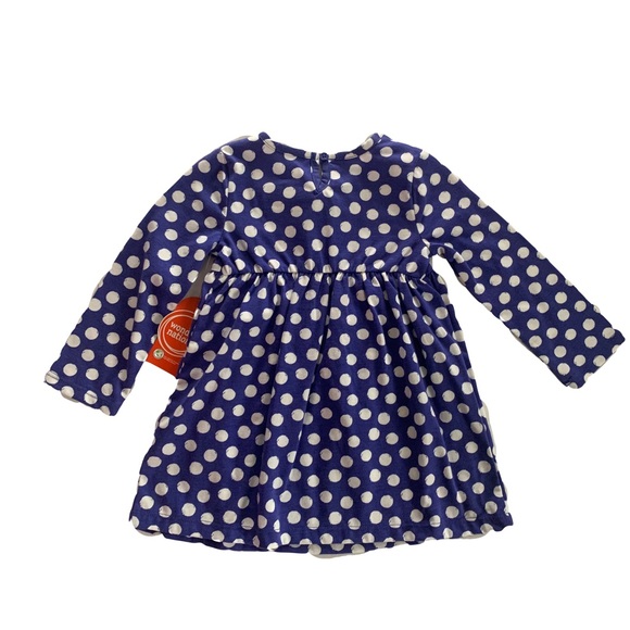 🍭3/$15 Wonder Nation Blue with White Polkadot Dress-18 months - Picture 5 of 14